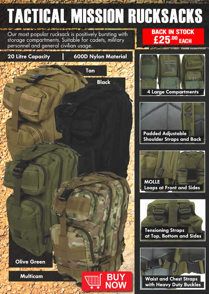 Tactical Mission Rucksacks