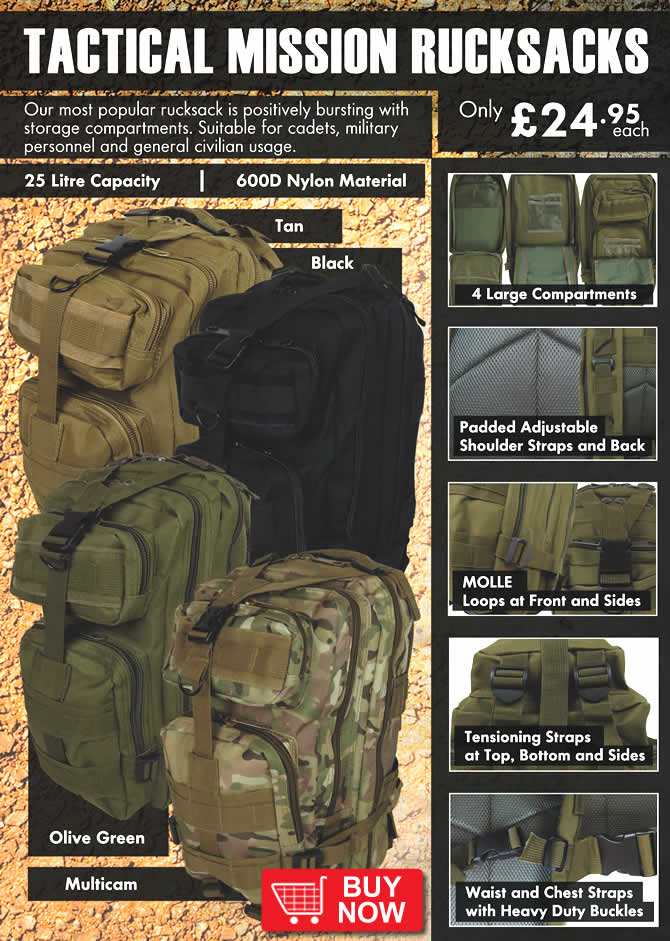 Tactical Mission Rucksacks
