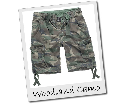 Woodland Camo Cargo Shorts