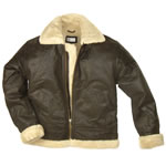 Fur Lined Leather Flying Jacket